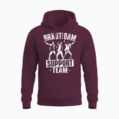 Junggesellenabschied Männer T-Shirt Team Bräutigam Jga Mann Unisex Hoodie - Maroon