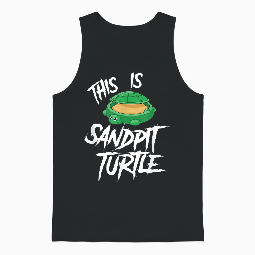 Das Ist Sandpit Turtle Metal-Musik-Meme Unisex Tank Top in Black