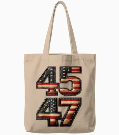 Trump 2025 45 47 Usa Vintage Grunge 4. Juli Tote Bags - Natural