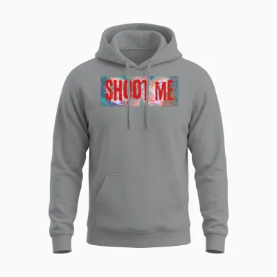 Shoot Me Unisex Hoodie - Sport Grey