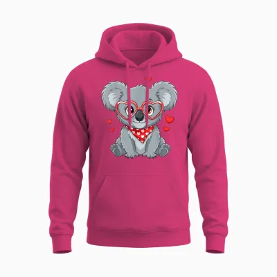 Süße Kleine Koala-Herzen Für Koala-Liebhaber Und Paare Unisex Hoodie - Heliconia