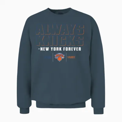 Nba 2026 Playoffs Mantra Knicks Shadow Realm Unisex Sweatshirt - Dark Heather