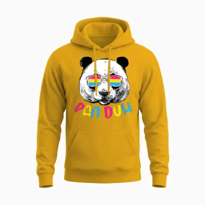 Pan Duh Pansexual Pride Flag Lgbtq Unisex Hoodie - Gold