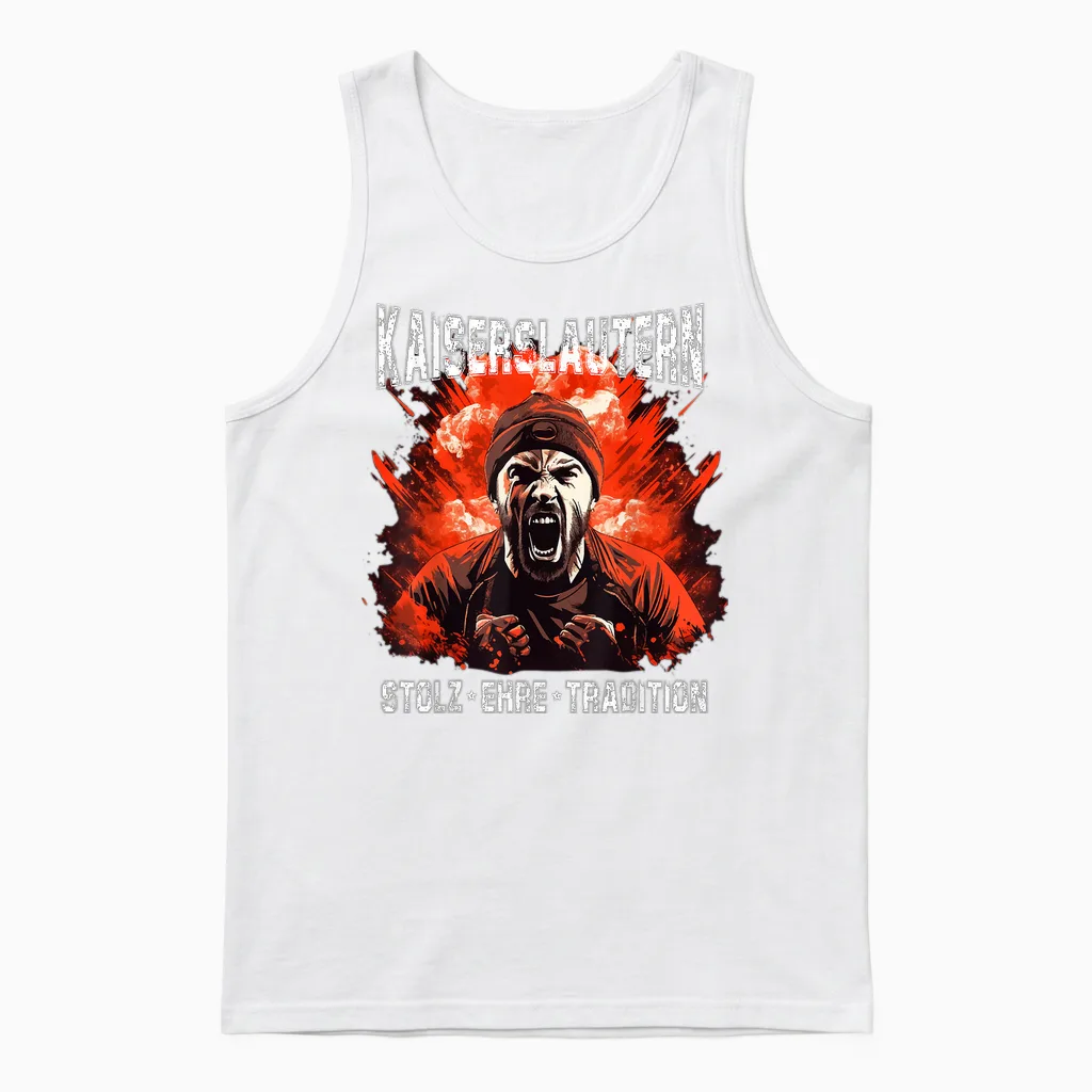 Kaiserslautern T-Shirt Stolz Ehre Tradition Kaiserslautern Unisex Tank Top in White