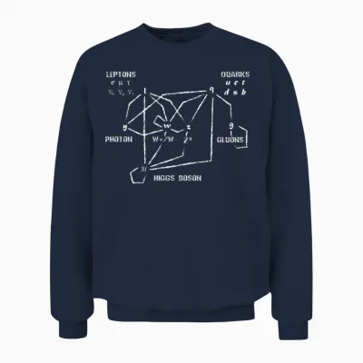 Higgs Boson Quarks Unisex Sweatshirt - Navy
