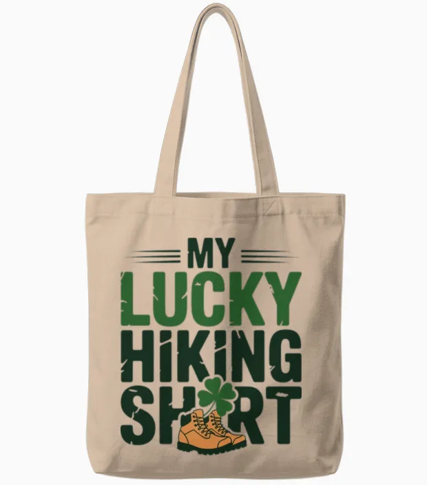My Lucky Hiking - & Outdoors Tote Bags in Natural