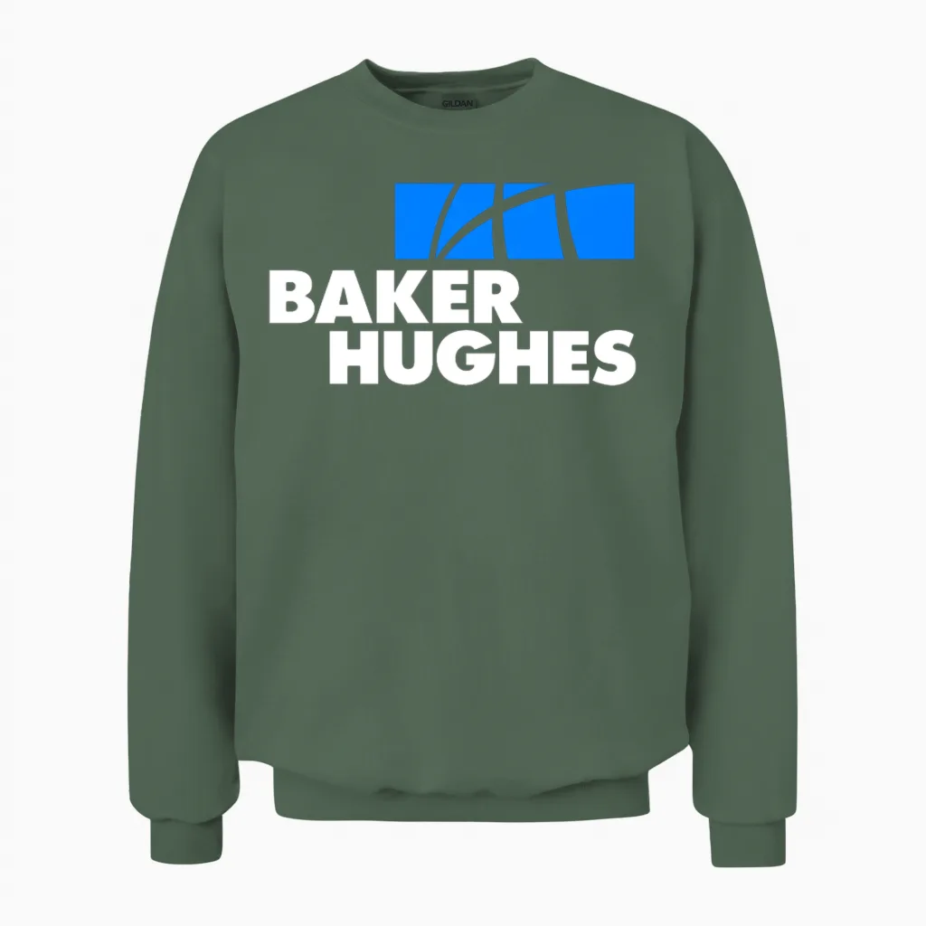 Baker Hughes Oilfield Services Companies Unisex Sweatshirt in Military Green
