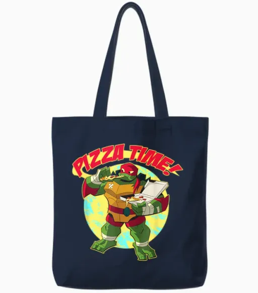 Raphael - Pizza Time! Tote Bags - Navy