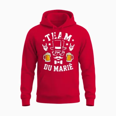 Evg Alcohol Funeral Stag Life Team Groom Unisex Hoodie - Red