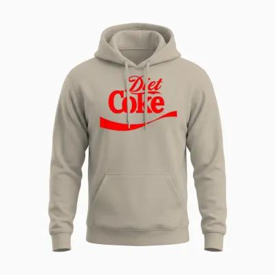 Coca-Cola Classic Diet Coke Red Label Unisex Hoodie - Sand