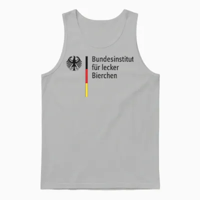 Bundesinstitut Für Lecker Bierchen – Bier Spaß Unisex Tank Top - Ash