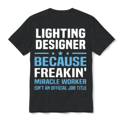 Lighting Designer Unisex T-Shirt - Black