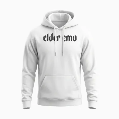 Elder Emo. Für Alte Fans Von Emo-Musik. Gothic-Alternativszene Unisex Hoodie - White