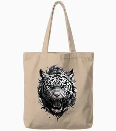 Fanny, Beautiful Tiger Design .cool Tiger Design Tote Bags - Natural
