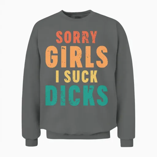 Funny Unisex Sweatshirt in Graphite Heather