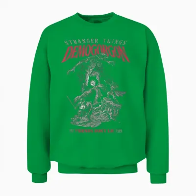 Stranger Things Demogorgon Friends Dont Lie Unisex Sweatshirt - Irish Green