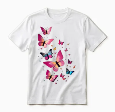 Butterfly Unisex T-Shirt - White