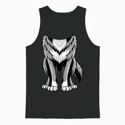 Wolf Shirt Adult Men Women Children Werewolf Costume Unisex Tank Top - Black