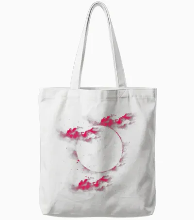 Black Hole Tote Bags - White