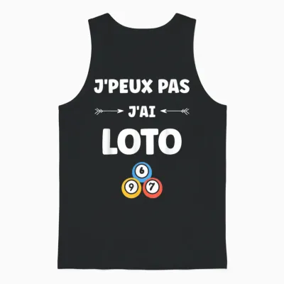 Games Draw Humor Lottery I Can Not I Have Lotto Unisex Tank Top - Black