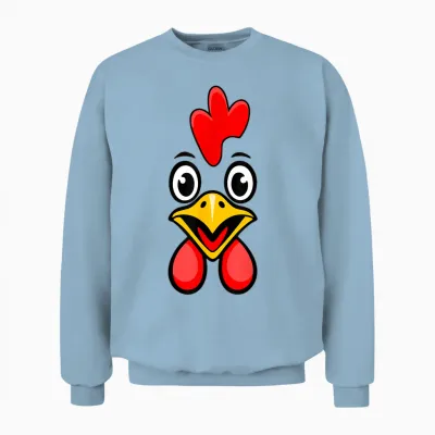 Chemise De Poulet Pour Adulte, Enfant, Homme Et Femme Unisex Sweatshirt - Light Blue