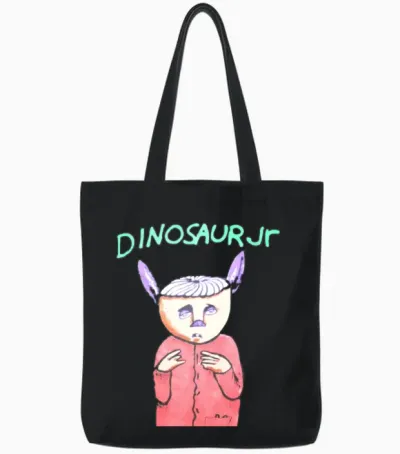 Dinosaur Jr. Tote Bags - Black