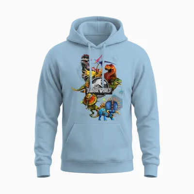 Jurassic World Genetic Dinosaur Mashup Unisex Hoodie - Light Blue