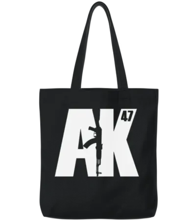 Ak-47 Soviet Kalashnikov Pro Second Amendment Tote Bags - Black