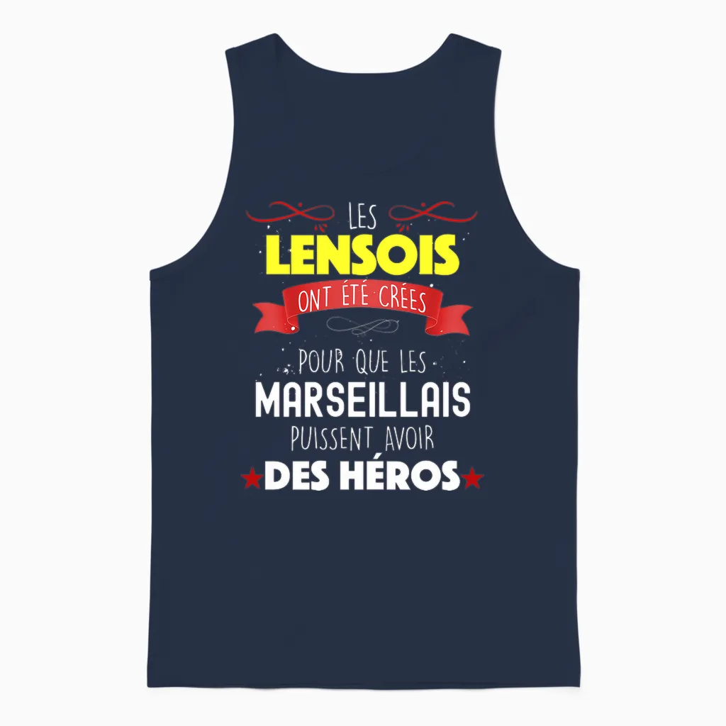 Homme Rc Lens Homme Humour Papa Papy Tonton Garçon Fan De Foot T-Shirt Haut De Gamme Unisex Tank Top in Navy
