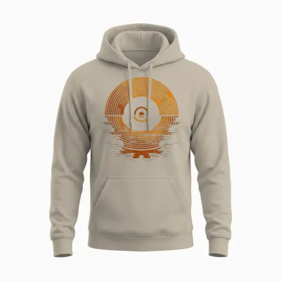 Vinyl Record Lp - Record Collector Vinyl T-Shirt, Black Unisex Hoodie - Sand