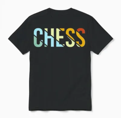 Chess Retro Unisex T-Shirt - Black