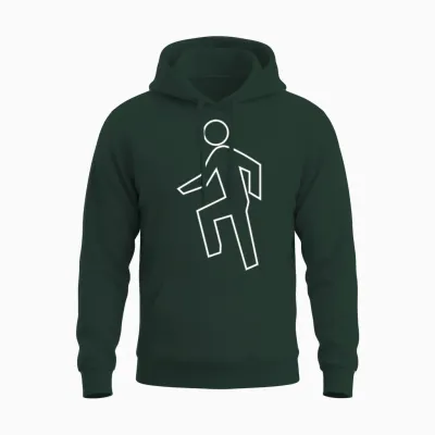 Everyday Im Shufflin White Unisex Hoodie - Forest