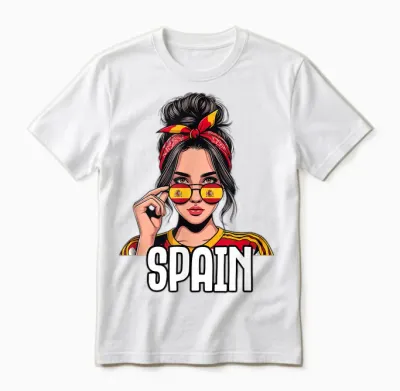 Espagnol Fille Espagne Filles Espana Femmes Unisex T-Shirt - White