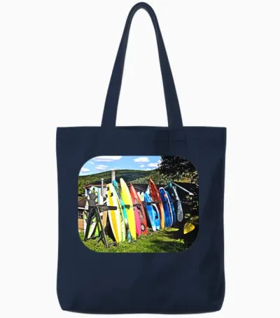 Cooperstown Ny - Kayaks and Paddleboards Tote Bags - Navy