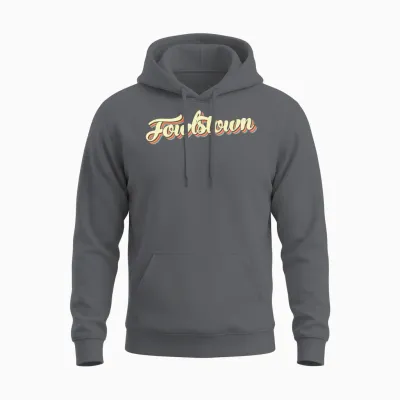 Fowlstown Baseball Font Unisex Hoodie - Charcoal