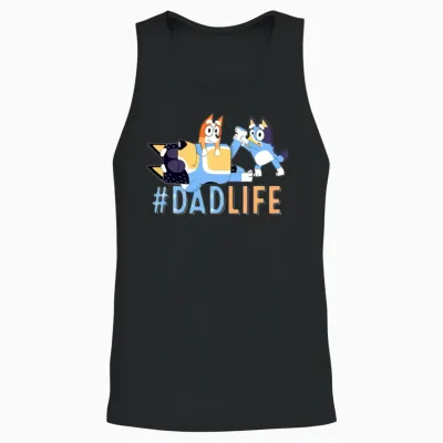 Bluey Dad Unisex Tank Top - Black