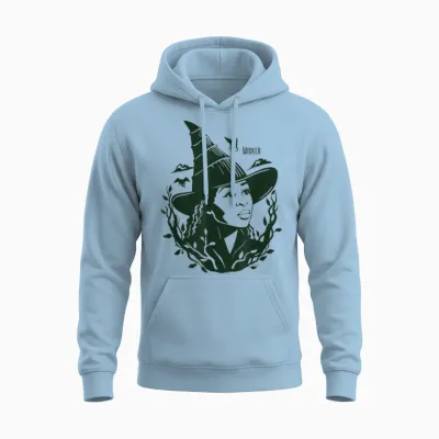 Wicked: for Good Elphaba Gauze Unisex Hoodie - Light Blue
