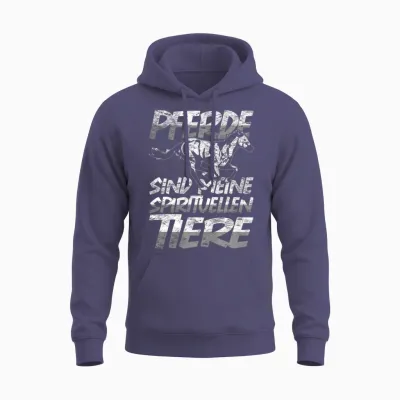 Horses Are My Spiritual Animals Rider Horse Unisex Hoodie - Heather Sport Dark Navy