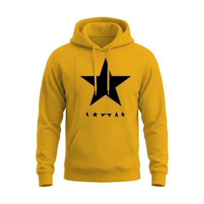 David Bowie Album Cover Blackstar Unisex Hoodie - Gold