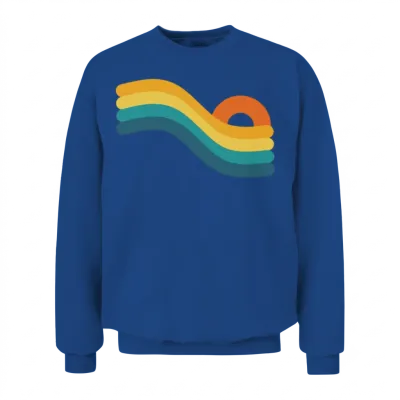 Sunset Retro Unisex Sweatshirt - Royal