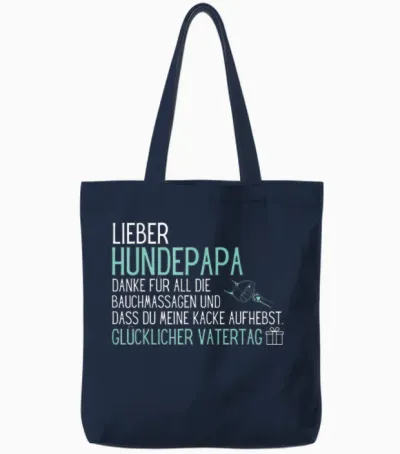 Lieber Hundepapa Danke Für All Die Bauchmassagen Und Dafür Tote Bags - Navy