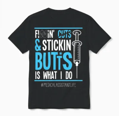 Certified Medical Assistant Fixing Cuts Cma Humor Unisex T-Shirt - Black