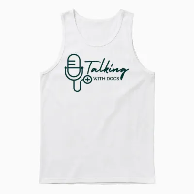 Talking with Docs Unisex Tank Top - White