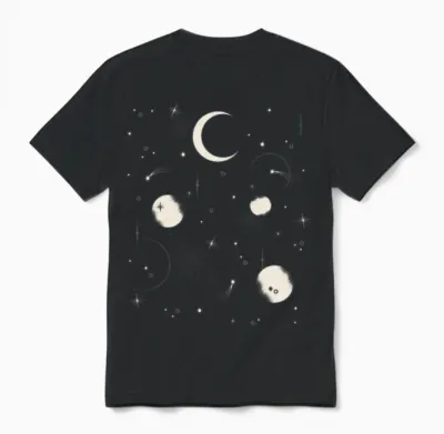 Night Sky Unisex T-Shirt - Black