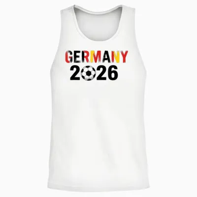 Deutschland 2026 Fußball Fan Trikot 2026 Deutschland Unisex Tank Top - White