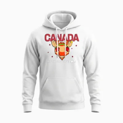 Enfant Fifa World Cup26 Canada Mascotte Stars Unisex Hoodie - White