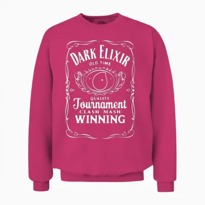New Popular Dark Elixir Clash of Clans Quote Coc Unisex Sweatshirt - Heliconia