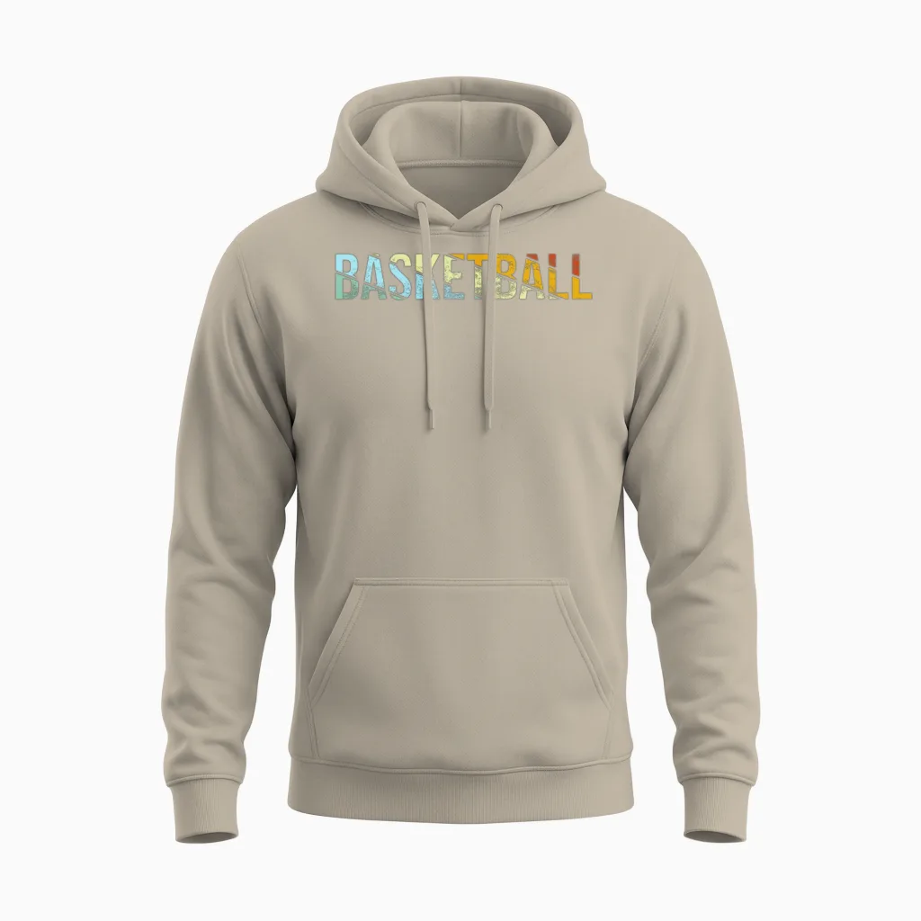 Basketball Retro Unisex Hoodie in Sand