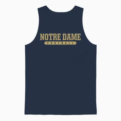 Notre Dame High School Football Unisex Tank Top - Navy