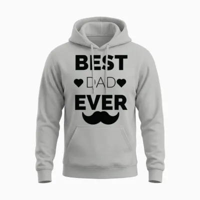 Best Dad Ever Unisex Hoodie - Ash